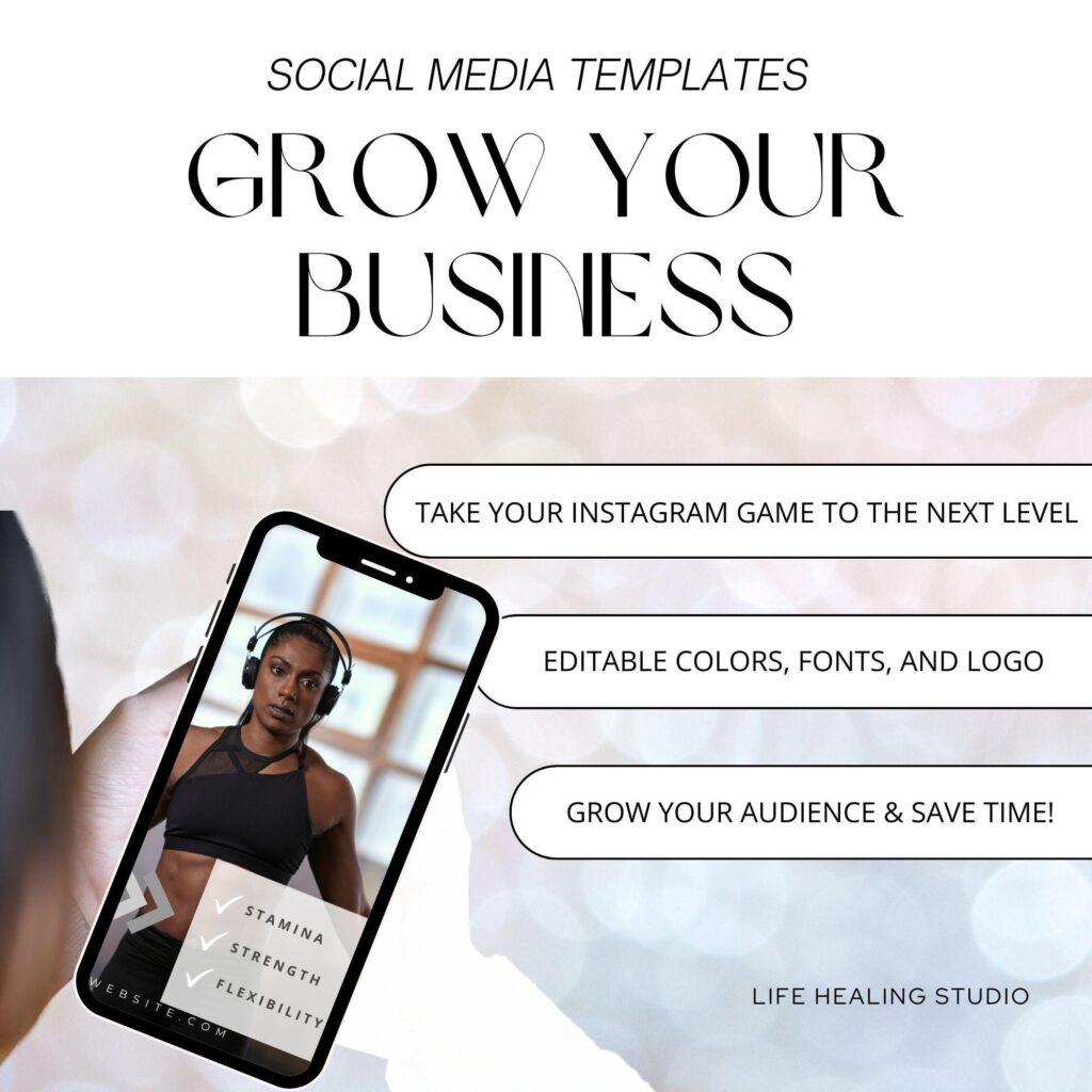 Personal Trainer Editable Canva Templates Instagram Fitness Templates Fitness Coaching Instagram Social Media Branding