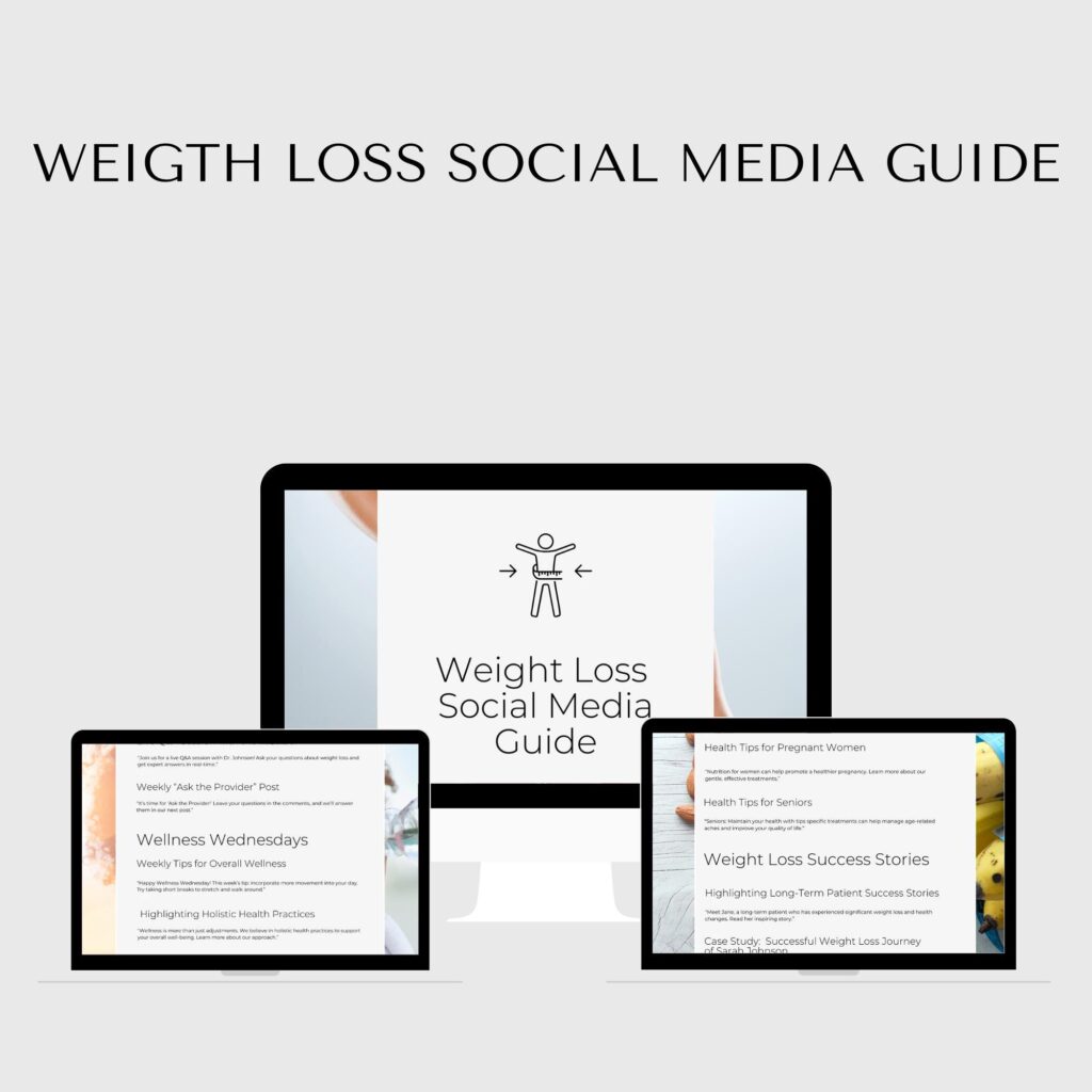 Content Planner Branding Social Media Ideas Medical Weight Loss Social Media Templates For Instagram Coaching Content Planner