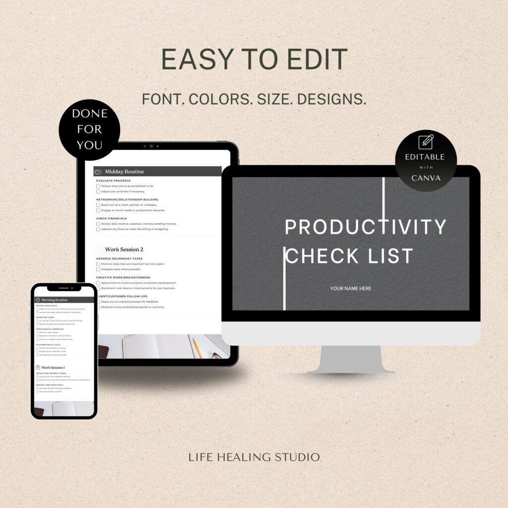 Daily To-Do Business Checklist Organized Printable Planner Boost Productivity Business To Do List Business Planner Business Checklist