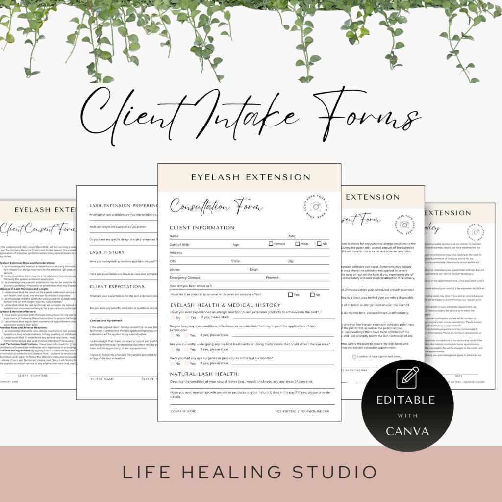 Editable Cancellation Policy Form Printable Esthetician Templates Beauty Nail Hair Salon Policy Sign Cancellation Spa Policies Template