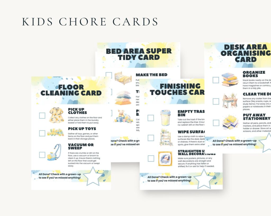 EDITABLE Cleaning Planner, Cleaning Checklist, Schedule, ADHD Cleaning Planner, Household Chores Chart, Digital Download PDF, Colorful