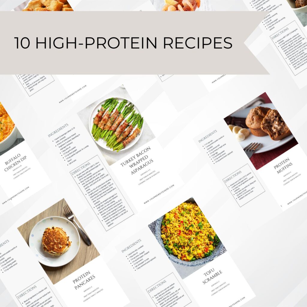 Protein Snacks Fitness Meal Planner Protein Food List Meal Idea List Healthy Snack Box Low Carb Food List for Muscle Building & Weight